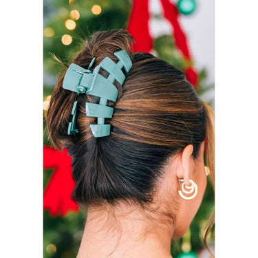 Teleties Classic Mistletoe Hair Clip - Large
