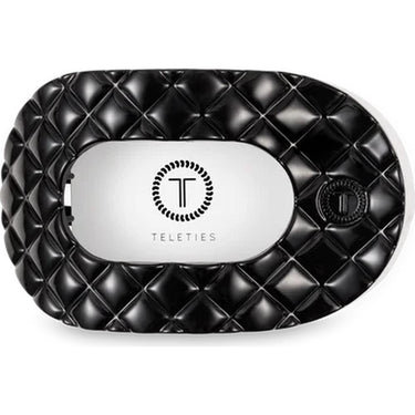 Teleties Flat Clip Round Quilt Small - Jet Black