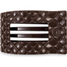 Teleties Flat Rectangle Clip Quilted Large - Truly Taupe