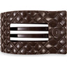 Teleties Flat Rectangle Clip Quilted Medium - Truly Taupe