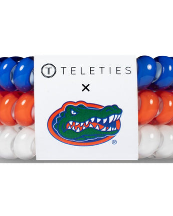 Teleties Large Hair Ties - No Pinch Please - Strong Grip, No Rip - University Collection - University of Florida / 3 Pack