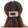 Teleties Rectangle Flat Blonde Tortoise Hair Clip / Medium