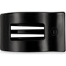 Teleties Rectangle Flat Jet Black Hair Clip / Medium