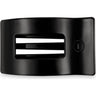 Teleties Rectangle Flat Jet Black Hair Clip / Small