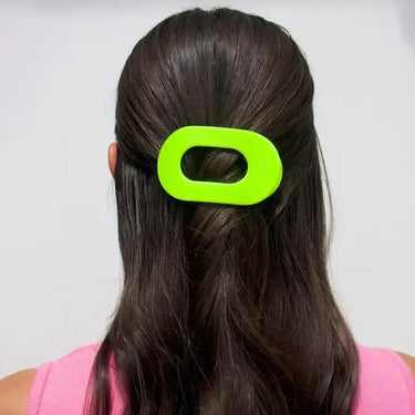 Teleties Round Flat Hair Clip Summer Brights Collection / Small