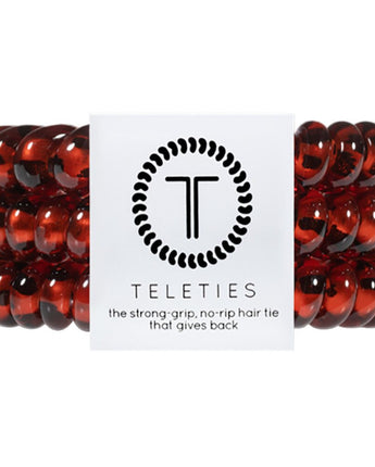 Teleties Small Hair Ties - No Pinch Please - Strong Grip, No Rip - Tourtoise / 3 Pack