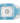 Teleties Square Flat Hair Clip Summer Sky / Small
