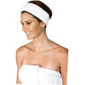 Terry Headband with Velcro White