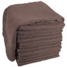 Terry Towels 2-1/4" Lbs. / Brown - 15" x 25" / 1 Dozen by Soft 'N Style