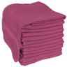 Terry Towels 2-1/4" Lbs. / Burgundy - 15" x 25" / 1 Dozen by Soft 'N Style