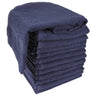 Terry Towels 2-1/4" Lbs. / Navy - 15" x 25" / 1 Dozen by Soft 'N Style