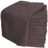 Terry Towels 3 Lbs. / Brown - 16" x 28" / 1 Dozen by Soft 'N Style
