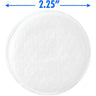 Textured Round Cotton Pad with Stitched Edges - 2.25" Diameter / 100 Per Sleeve X 24 Sleeves = Case of 2,400 Cotton Rounds