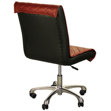 The Bella Customer Chair - Burgundy / 17"- 21.5" Seat Height by Deco Salon Furniture