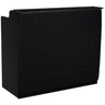 The Fab Reception Desk - 48" Wide - Black Structure / Black Fa&ccedil;ade by Deco Salon Furniture