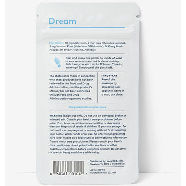 The Good Patch - Dream - Wellness Patch / 4 Patch Pack