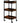 The Hadlee Wood+Metal Esthetician Trolley - Dark Wood / 3 Shelves by Spa Masters