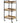 The Hadlee Wood+Metal Esthetician Trolley - Light Wood / 3 Shelves by Spa Masters