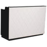 The Le Beau Reception Desk - 60" Wide - Black Structure / White Fa&ccedil;ade by Deco Salon Furniture