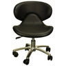 The Orsola Pedicure Stool - Black / Seat Height 13.25"-16" by Deco Salon Furniture