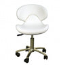 The Orsola Technician Stool - White / Seat Height 16.5"-22" by Deco Salon Furniture