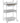 The Pietra Esthetician Trolley - White / 2 Shelves + 1 Drawer + 1 Bin by Spa Masters