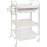 The Versatila Esthetician Trolley - Brown / 2 Shelves + 1 Drawer + 1 Large Bin + 1 Side Bin by Spa Masters