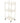 The Zuri Stainless Steel Trolley / 3 Shelves + Pull Handle by Spa Masters