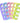 Toe Separators - Assorted Colors - Two Toned / 120 Pair