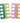 Toe Separators - Multi Color PE Foam / 100 Pairs