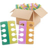 Toe Separators - Multi Color PE Foam / Case of 1,00 Pairs
