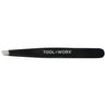 ToolWorx Power Grip Slanted Tweezer - Black Onyx