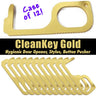 Touchless CleanKey Gold - Hygienic Door Opener + Stylus + Button Pusher / Great for Employees, Retail and Gifts - 2.7" x 1.1" / Case Box of 12