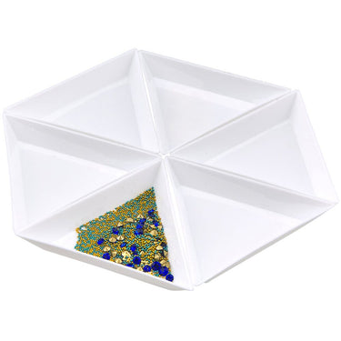 Triangle Nail Rhinestone Sorting Tray - Eliminates Dropping &amp; Spilling - Each
