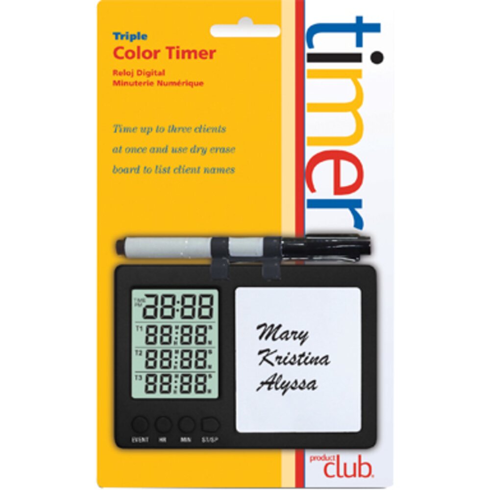 Color Timer Credits Triple Color Timer with Dry Erase Board by Product Club – Pure Spa Direct