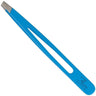 Ultra Aero Tweeze Slant Tip Stainless Steel Tweezers - Blue - Made in Italy / 3.75" L