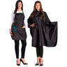 Ultra Light Crinkle Nylon Styling Cape & Salon Apron Set / Black by SalonChic