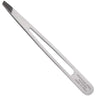 Ultra Professional Slant Tip Stainless Steel Tweezers - Made in Italy / 3.75" L