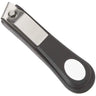 Ultra Professional Straight Cut Stainless Steel Toenail Clipper - Black - Made in Japan / 3.75" L