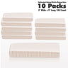 Unbleached Natural Muslin Waxing Strips with Zig Zag Edges - Large - 3" Wide x 9" Long / 100 per Shrink Wrapped Pack X 10 Packs = 1,000 Strips
