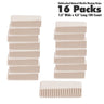 Unbleached Natural Muslin Waxing Strips with Zig Zag Edges - Small - 1.5" Wide x 4.5" Long / 100 per Shrink Wrapped Pack X 16 Packs = 1,600 Strips