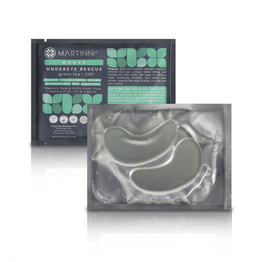 Undereye Rescue Eye Mask with Green Tea + EGF / Pack of 36 Pair - Each Pre-Moistened 100% Natural and Paraben Free Mask is Single Use by Martinni