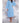 Unisex Square Pattern Waffle Kimono Robe - Long Length | Color: Serenity Blue | Material: 65% Natural Cotton 35% Polyester | Available Sizes: Small/Medium, One Size Fits Most, XX-Large by SUMMA