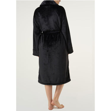 Unisex Super Soft Tahoe Microfleece Shawl Collar Robe | Color: Black | Material: Microfleece | Available Sizes: One Size Fits Most by SUMMA