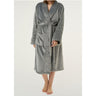 Unisex Super Soft Tahoe Microfleece Shawl Collar Robe | Color: Gray | Material: Microfleece | Available Sizes: One Size Fits Most by SUMMA
