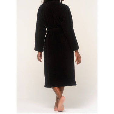 Unisex Terry Kimono Bathrobe | Color: Black | Material: 100% Turkish Cotton | Available Sizes: Small/Medium, Large/X-Large, XX-Large by SUMMA