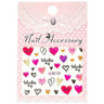Valentine Nail Art Sticker Decal - Pack #3 - Each