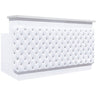 Valentino Lux Tufted Reception Desk / 60" Wide by Whale Spa