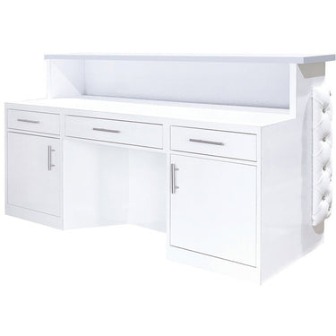 Valentino Lux Tufted Reception Desk / 60" Wide by Whale Spa