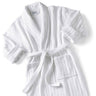 Velour Stripe Bathrobe / White by Boca Terry